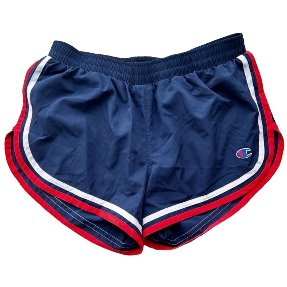 || NEW || Champion Blue & Red Lined Athletic Shorts Women’s Small